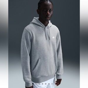 Nike Club Men’s Fleece Pullover Grey Small